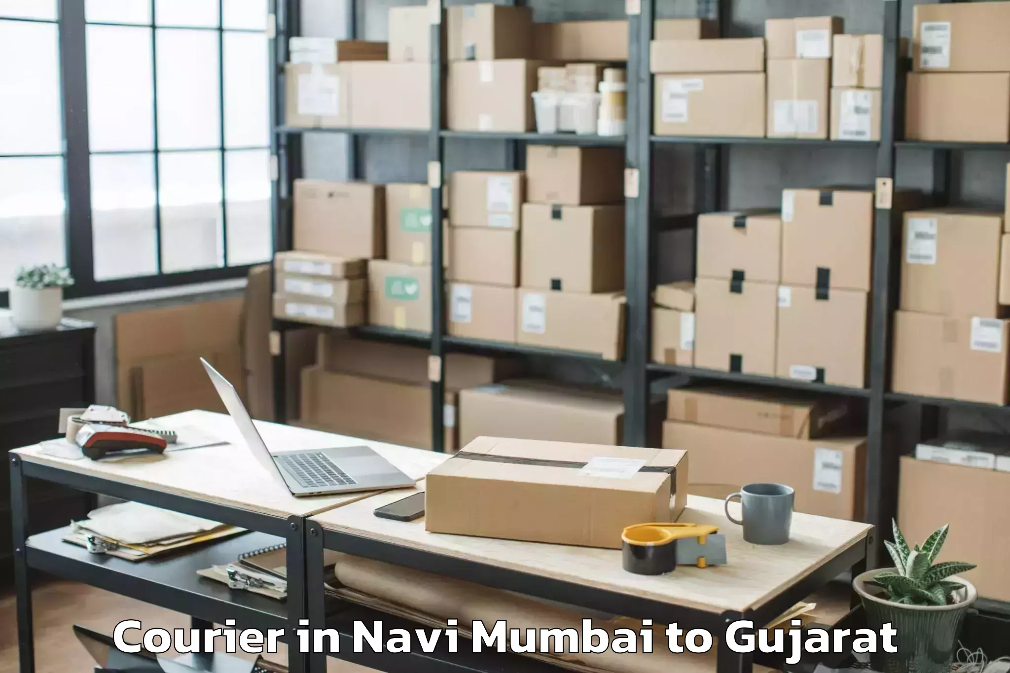 Leading Navi Mumbai to Porbandar Courier Provider